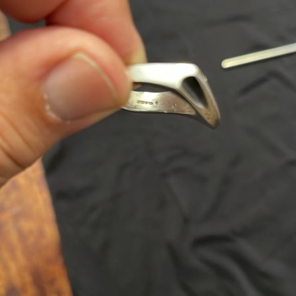Custom ring silver size 14 had to be cut to be worn on my thumb - Picture 9 of 10
